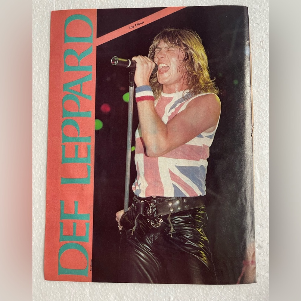 Def Leppard Joe Elliott pinup
